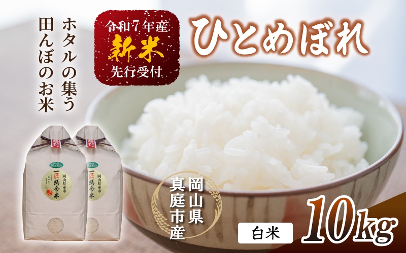 【令和7年産先行予約】 令和7年新米 真庭市産 ひとめぼれ 白米 １０kg(5kg×2袋） / お米 岡山県 真庭市 白米 米 ヒトメボレ ひとめぼれ 人気 ブランド米 新米 令和7年産 2025年産 <TKN-27>【takenaka040-01】 10kg(5kg×2袋)