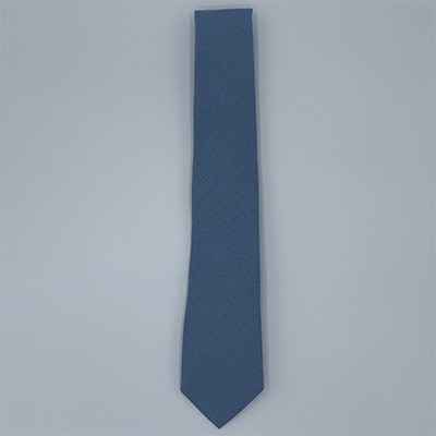 クラバットユキジ製　デニムタイ(ミルキーブルー)