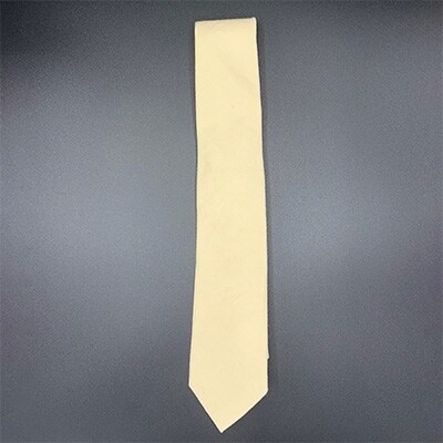 クラバットユキジ製　デニムタイ(クリームイエロー)