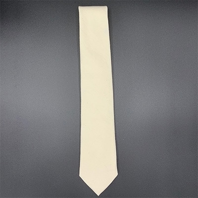 クラバットユキジ製　デニムタイ(ミルキーホワイト)