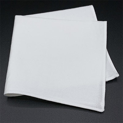 クラバットユキジ製　デニムポケットチーフ(オフホワイト)