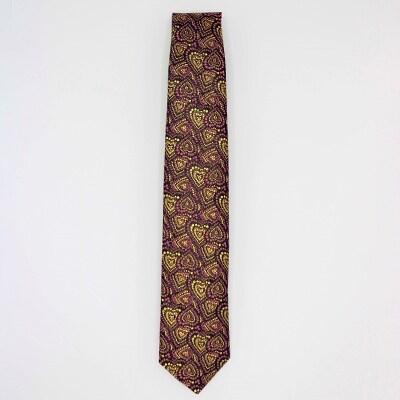 ひな人形の生地で織り上げたネクタイ(ハート柄)