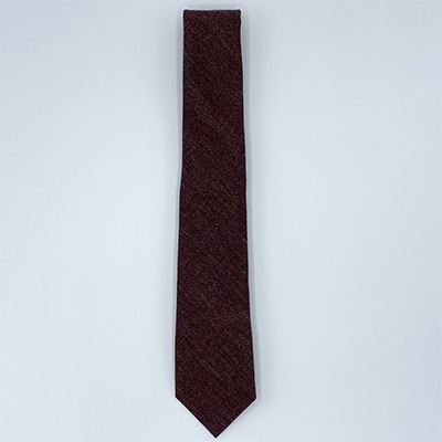 クラバットユキジ製　デニムタイ(ショコラブラウン)