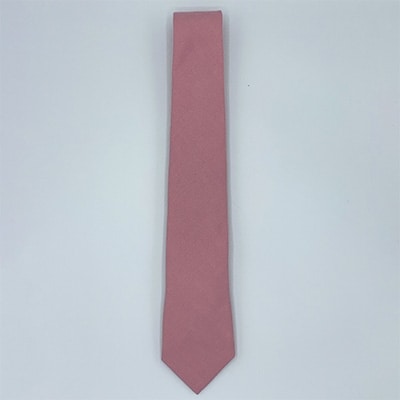 クラバットユキジ製　デニムタイ(ローズピンク)
