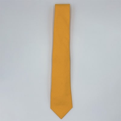 クラバットユキジ製　デニムタイ(クロームイエロー)