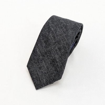 岡山産デニムネクタイ【DeniMUSASHI】ハンガーパッケージ付・ブラック