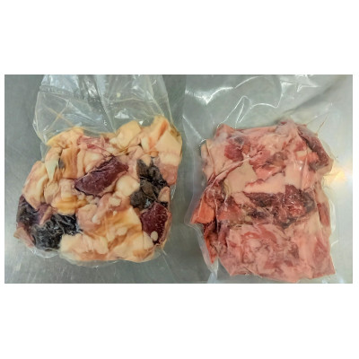 美作育ちの☆ゆたかや牛☆ホルモン盛り合わせ(500g) ・すじ肉(500g) 合計1kg【配送不可地域：離島】