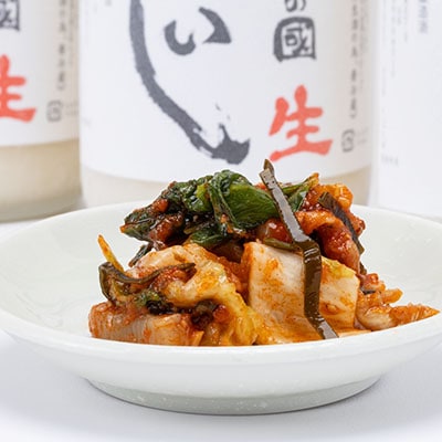 てづくり生どぶろく「武蔵の國 れいし-麗姿-」(720ml)3本と自家製キムチ(200g)【配送不可地域：離島】