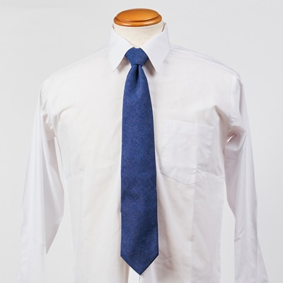 クラバットユキジ製　デニムタイ(インクブルー)