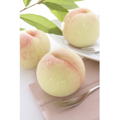 2026年先行予約　岡山県産おかやま夢白桃3玉　エース【配送不可地域：離島】