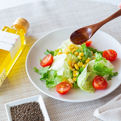 美作市産　無添加生搾りえごま油　160cc×1本