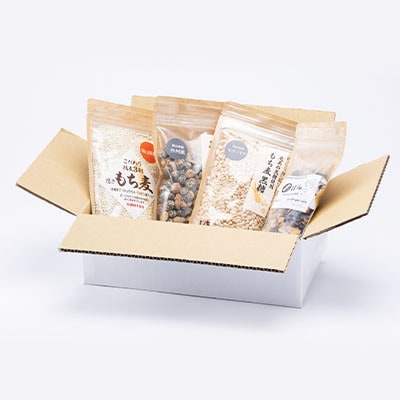 バラエティーセット(もち麦、もち麦黒糖、黒豆黒糖、黒豆ポン)