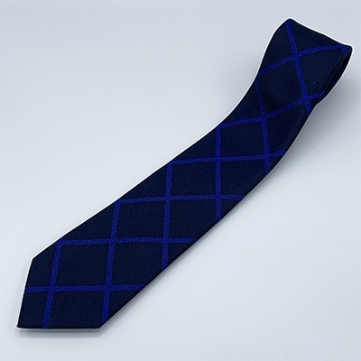 クラバットユキジ製ネクタイ(ネイビー・チェック)