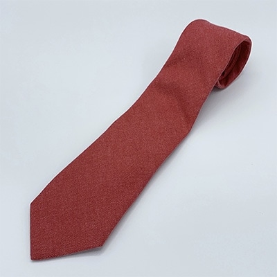 クラバットユキジ製　デニムタイ(ローズレッド)