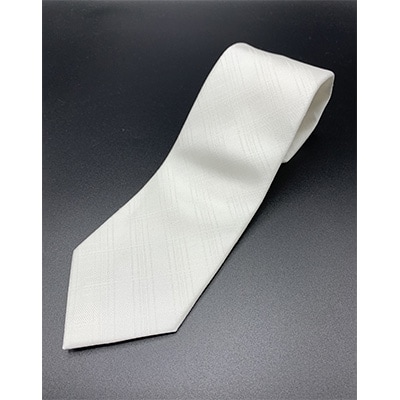 クラバットユキジ製　フォーマルネクタイ(白)