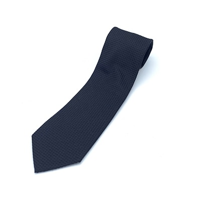 クラバットユキジ製　フォーマルネクタイ(黒・柄入り)