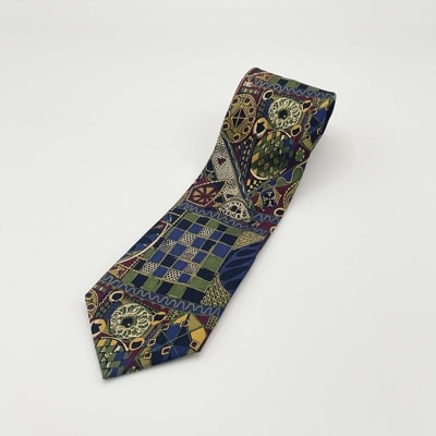 クラバットユキジ製　クラシック柄ネクタイ No.14