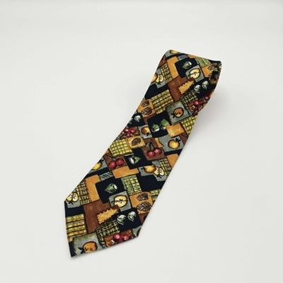 クラバットユキジ製　クラシック柄ネクタイ No.32