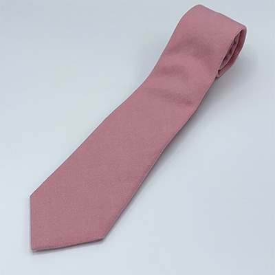 クラバットユキジ製　デニムタイ(ローズピンク)