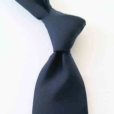 イタリア産ウール生地ネクタイ・メランジネイビー