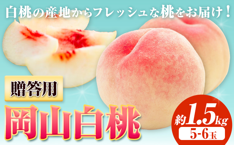 【令和8年度先行予約】贈答用 桃 内容量 1.5kg ハレノフルーツ （犬塚農園） 《2026年6月末-8月中旬頃出荷》岡山県 浅口市 フルーツ モモ 果物 青果 旬 おかやま夢白桃 白麗 白鳳 清水白桃 なつごころ 加納岩白桃【配送不可地域あり】（北海道・沖縄・離島）---124_c1795_6m8b_26_27500_1500g---