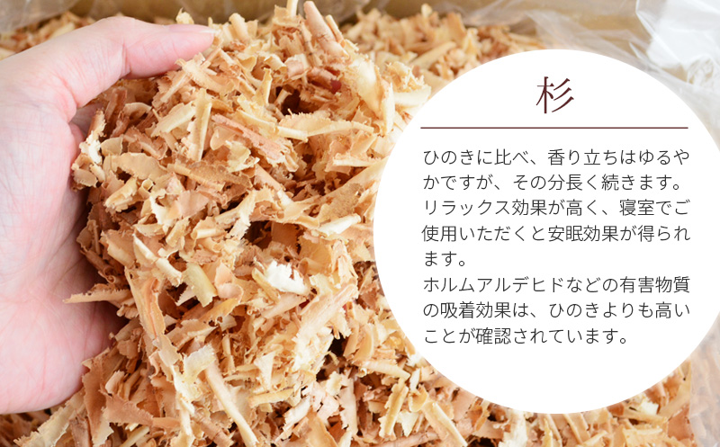 岡山県産・無添加のおがくず　杉／ひのき