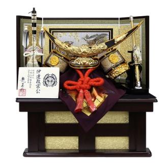 10号　伊達政宗兜　収納飾り