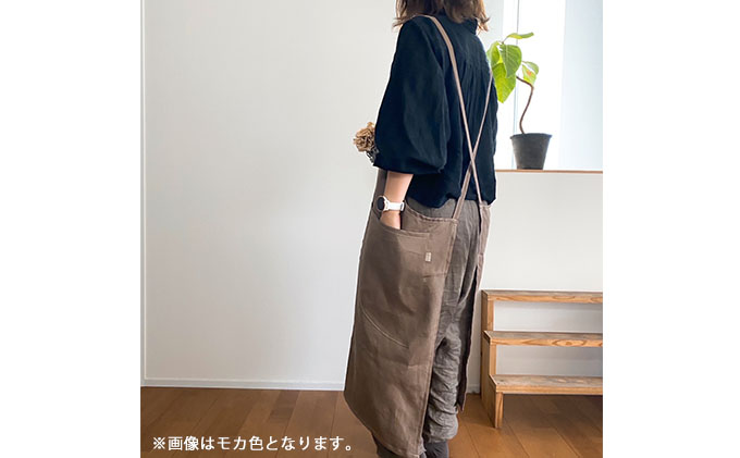 おとなのリネンエプロン（ブラック）