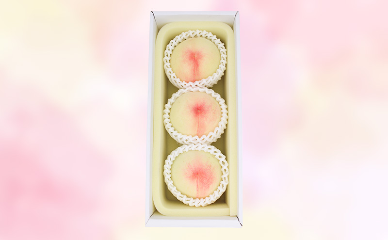 もも 2026年 先行予約 岡山白桃 ロイヤル 3玉 合計約800g  (7月上旬～7月下旬出荷予定)