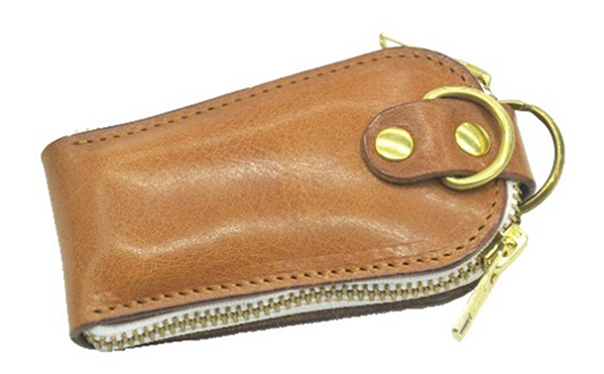 革工房Manly　ローテーションキーケース　ブラウン