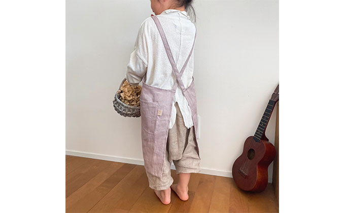 こどものリネンエプロン（S）