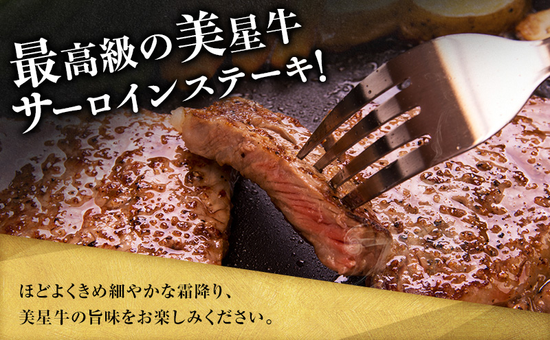 【定期便 2回 隔月で届く】美星和牛 サーロインステーキ 各回約400g（約200g×2枚） 牛肉 岡山県 里庄町 送料無料