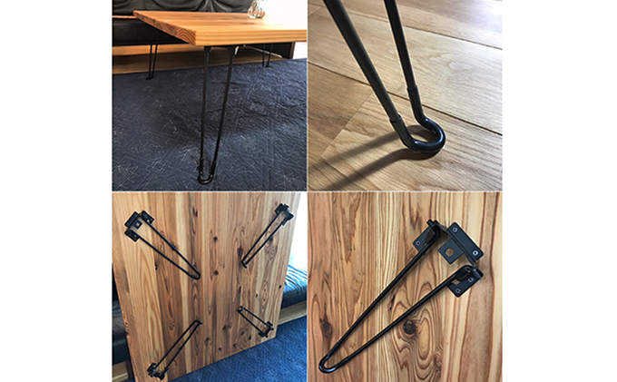 折りたためる 無垢 ローテーブル (サイズ45×90×32.5）【配達不可：離島】