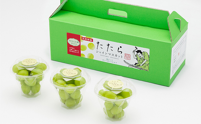 【2025年先行予約】 ぶどう 岡山県産 たたらみねらる シャインマスカット づくし 定期便 3回 《2025年9月上旬-11月下旬頃出荷》 葡萄 ブドウ フルーツ 果物 スイーツ 数量限定 期間限定 岡山 里庄町