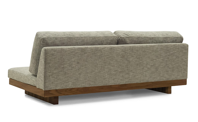 デニッシュ ソファ 3S180WN FLORUS シルバー 【配達不可：離島】 家具 インテリア ウォールナット 送料無料座：ハード／背：ハード