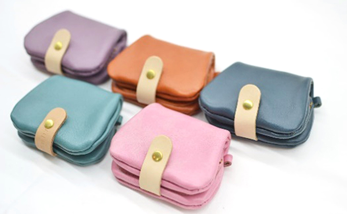 革工房Manly　コインケースα　ナポレオンブルー