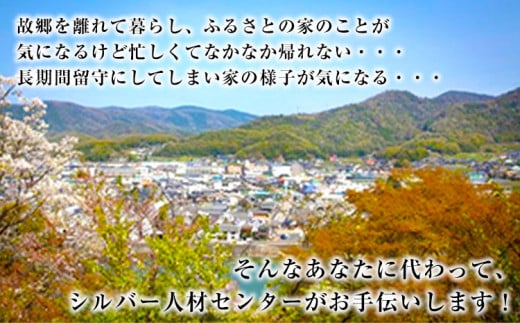 岡山県小田郡矢掛町エリア内限定　空き家(空き地)見守りサービス 1回分　《30日以内に出荷予定(土日祝除く)》---iosy_ysilveraki_30d_22_11500_1p---