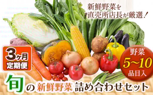 【3ヶ月定期便】旬の新鮮野菜詰め合わせセット 青空市きらり 《お申込み月の翌月から出荷開始》 矢掛町 野菜 トマト 玉ねぎ ---osy_cakystei_24_22500_mo3num_s---