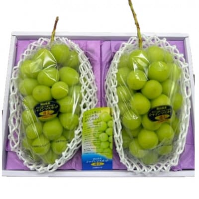 岡山県産 シャインマスカット『晴王』2房(1房480g以上) 化粧箱入り【配送不可地域：離島】