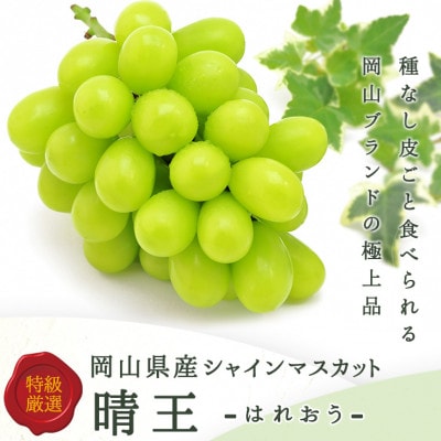 岡山県産 シャインマスカット『晴王』3～5房 (約2kg)【配送不可地域：離島】