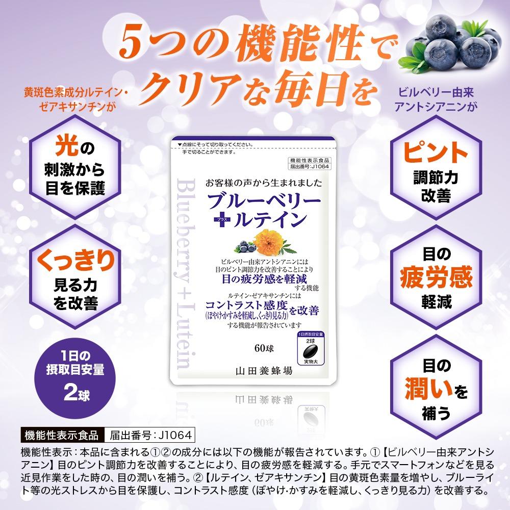 ブルーベリー＋ルテイン 60球 袋入 【006-a125】