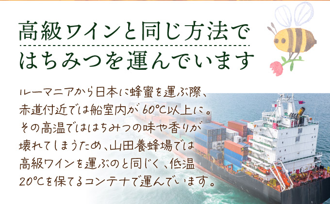山田養蜂場ルーマニア産アカシア蜂蜜200g（ビン入り）×1個（85845）【006-a067】