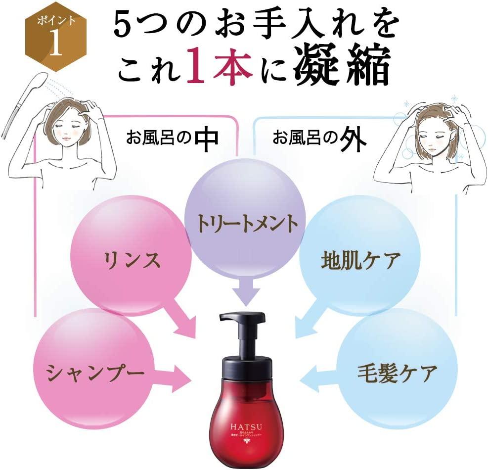 泡でふんわり薬用オールインワンシャンプー 450mL   【006-a130】