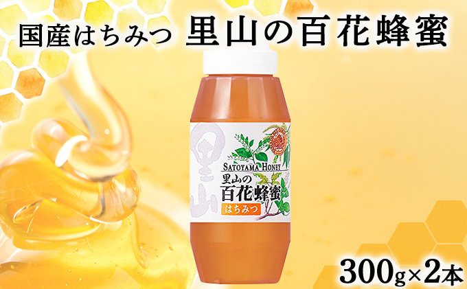 山田養蜂場　里山の百花蜂蜜300g（プラ容器入）×2本 （64231）【006-a065】