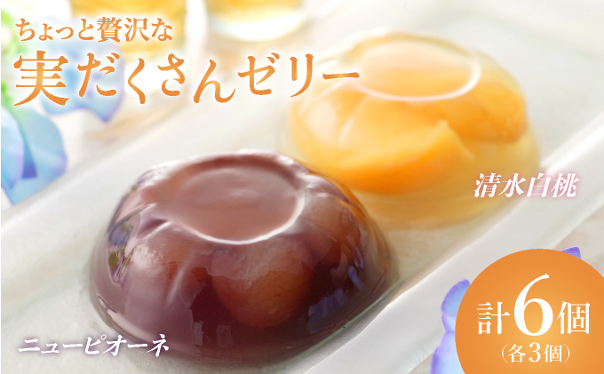 ちょっと贅沢な実だくさんゼリー6個入【021-a017】