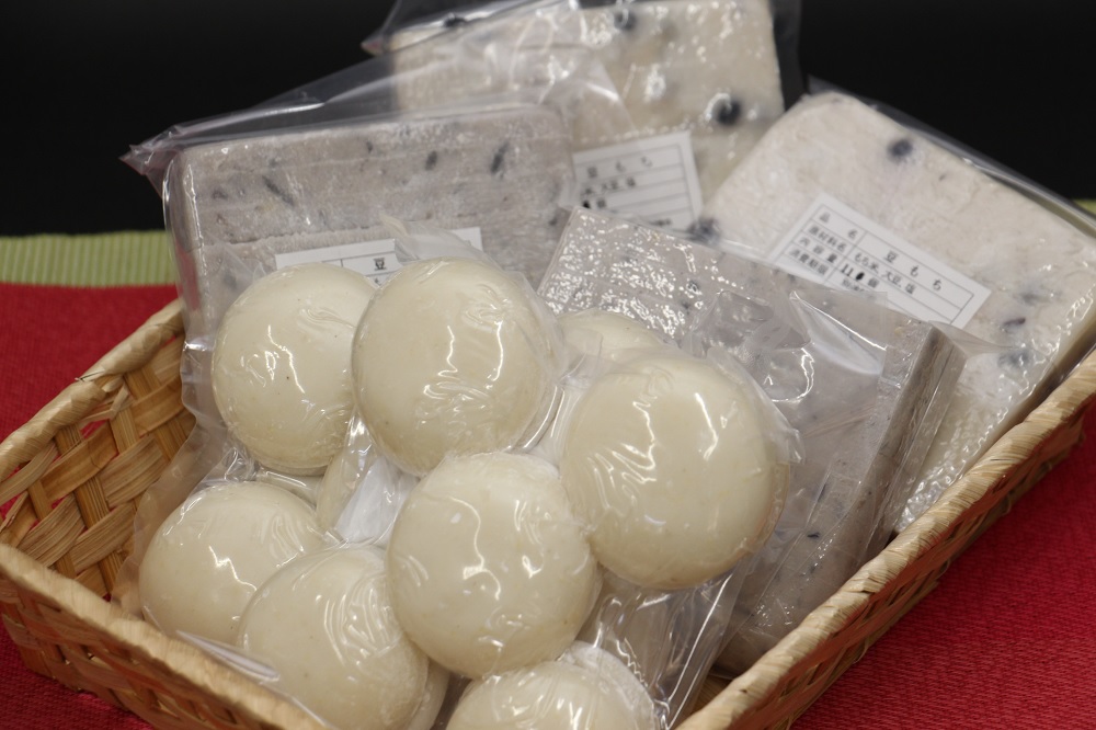 丸もち・豆もち・豆もち(黒豆クラッシュ) 詰め合わせ 3種 (500g×各2袋) ＜12月から2月下旬発送＞ _A40 500g×6袋