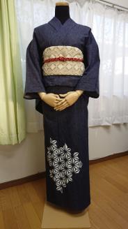 大人 浴衣 岡山デニム プリント _S27