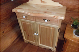 職人さんの手作り家具 電話台 _S13