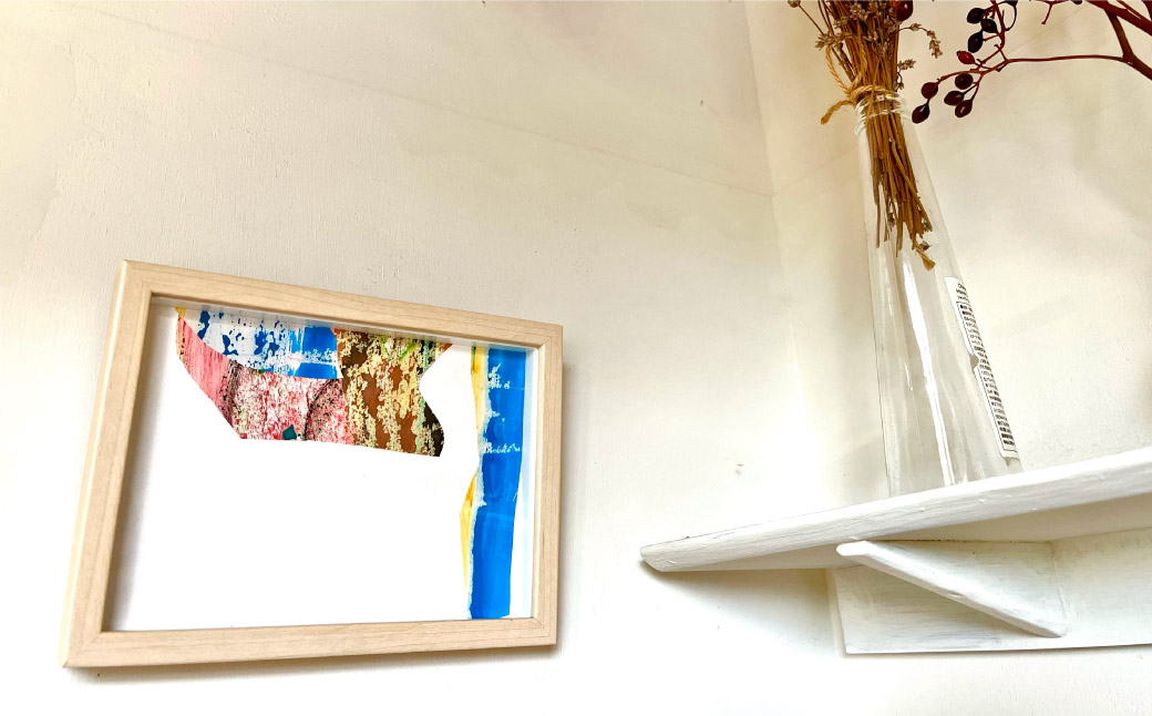 額つき ポストカードサイズ ドローイング 10点 セット 花房紗也香 アート 額入り インテリア 絵 イラスト