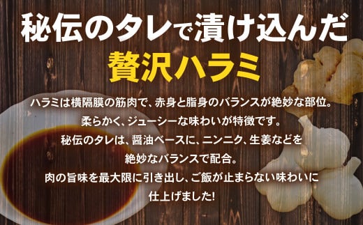 タレ漬け 豚ハラミ 約250g×1パック ハラミ 豚肉 お肉 味付き 味付き肉 岡山県 奈義町 冷凍